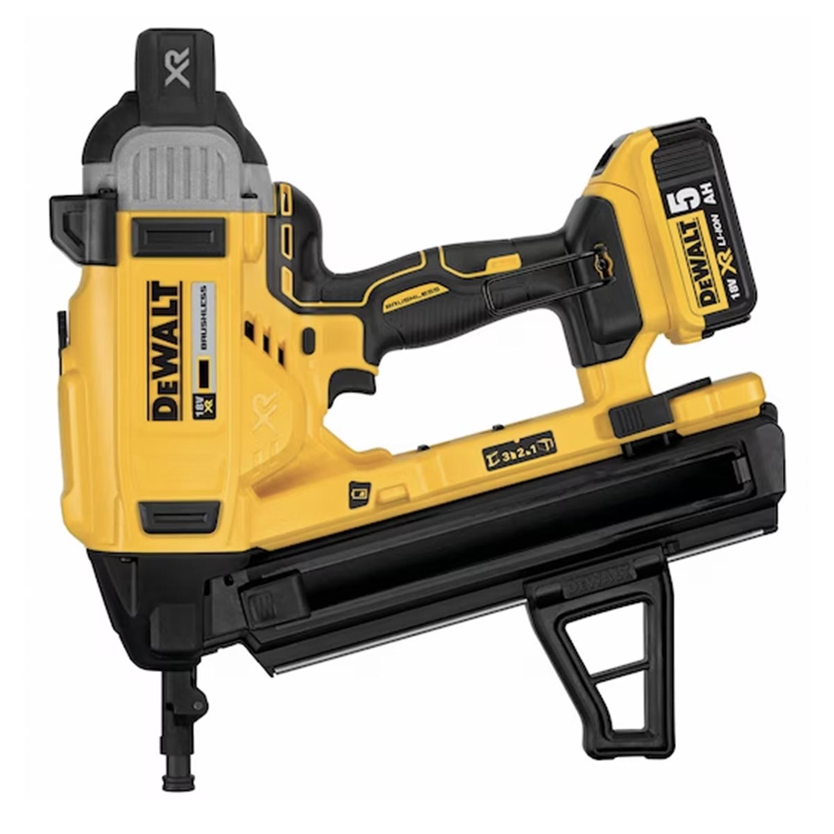 18V Concrete Nailer BRUSHLESS Motor Single and Sequential Firing Mode in TSTACK CASE and ACCESSORIES - DeWALT - DCN890P2-QW 18V Concrete Nailer BRUSHLESS Motor Single and Sequential Firing Mode in TSTACK CASE and ACCESSORIES - DeWALT - DCN890P2-QW